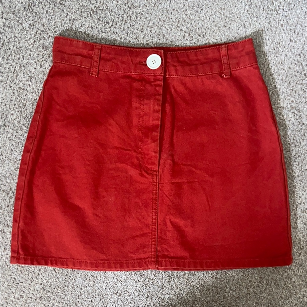 Urban Outfitters Red Mini Skirt